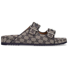 Gucci Gg Canvas Slide Sandals - vasre