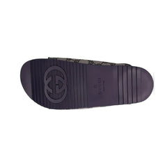 Gucci Gg Canvas Slide Sandals - vasre