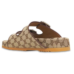 Gucci GG Canvas Sandals W Straps - vasre