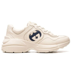 Gucci Rhyton lace-up sneakers 'beige' - vasre
