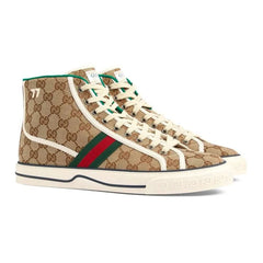 Gucci Tennis 1977 High 'Beige Ebony' - vasre
