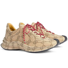 Gucci GG Rhyton 'Beige and ebony leather with GG water' - vasre