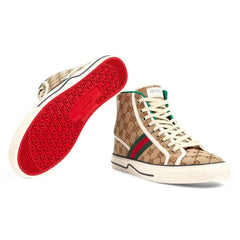 Gucci Tennis 1977 High 'Beige Ebony' - vasre