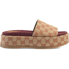 Gucci GG Supreme platform sandals - vasre