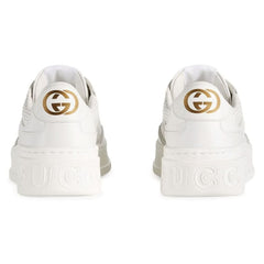 GUCCI Leather Monogram Sneakers - vasre