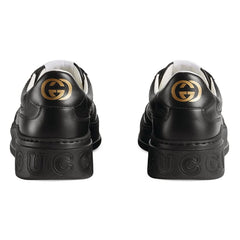 GUCCI Leather GG Embossed Sneakers 
