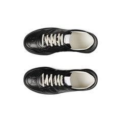 GUCCI Leather GG Embossed Sneakers 