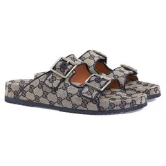 Gucci GG Supreme double-strap sandals - vasre