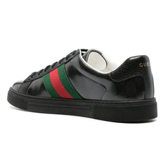 Gucci  Ace GG Crystal canvas sneakers 'Black' - vasre