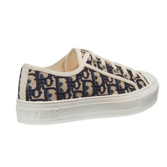 WALK'N'DIOR SNEAKER Blue Dior Oblique Embroidered Canvas - vasre