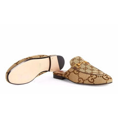 Gucci Princetown monogram mules - vasre