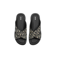 Dior Alias Sandal 'Dior Oblique - Beige Black' - vasre