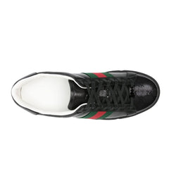 Gucci  Ace GG Crystal canvas sneakers 'Black' - vasre