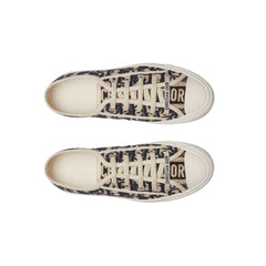 WALK'N'DIOR SNEAKER Blue Dior Oblique Embroidered Canvas - vasre