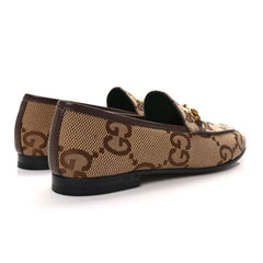Women's Maxi GG Gucci Jordaan Loafer 'Camel Ebony' - vasre