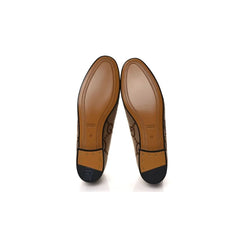 Women's Maxi GG Gucci Jordaan Loafer 'Camel Ebony' - vasre