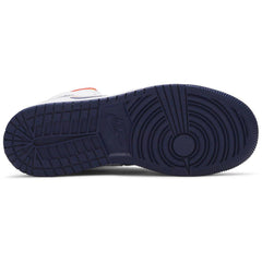 Air Jordan 1 Mid GS 'White Deep Royal Blue' - vasre