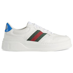 GUCCI Leather GG Embossed Sneakers 