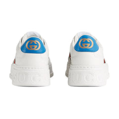 GUCCI Leather GG Embossed Sneakers 