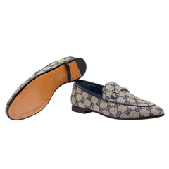Women's Gucci Jordaan Loafer 'Beige Blue' - vasre