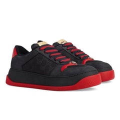 Gucci Screener GG Supreme sneakers 'Black Red' - vasre