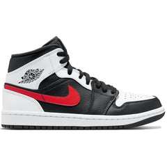 Air Jordan 1 Mid Black Chile Red White - vasre