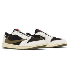 Travis Scott x Wmns Air Jordan 1 Retro Low OG 'Olive' - vasre