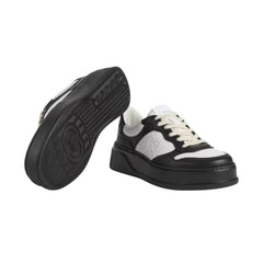 Gucci Wmns GG Embossed Sneaker 'Black White' - vasre