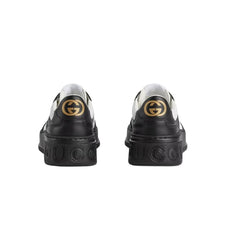Gucci Wmns GG Embossed Sneaker 'Black White' - vasre