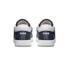 Dior B27 Smooth Calfskin With Dior Oblique Jacquard Deep Blue - vasre