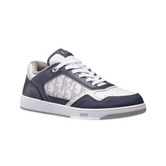 Dior B27 Smooth Calfskin With Dior Oblique Jacquard Deep Blue - vasre
