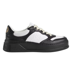 Gucci Wmns GG Embossed Sneaker 'Black White' - vasre