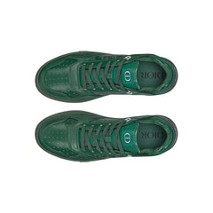Dior World Tour B27 Low-Top Sneaker Oblique Green - vasre