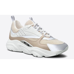 Dior B22 Cream Technical Mesh with Beige and White Smooth Calfskin - vasre
