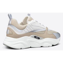 Dior B22 Cream Technical Mesh with Beige and White Smooth Calfskin - vasre