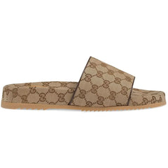 Gucci GG Supreme print slides - vasre