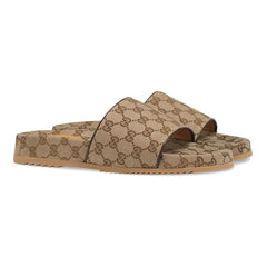 Gucci GG Supreme print slides - vasre