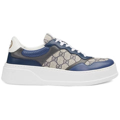 GUCCI GG Canvas leather-trimmed sneakers 