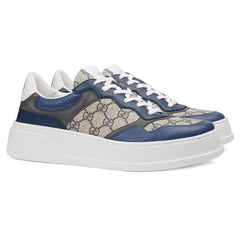 GUCCI GG Canvas leather-trimmed sneakers 