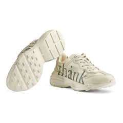 Gucci Rhyton 'think/thank' print sneaker - vasre