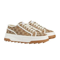 Gucci Men's Black Beige gg Trainers - vasre