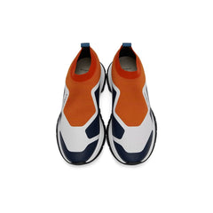 Givenchy Orange Spectre Knit Sneakers - vasre