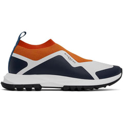 Givenchy Orange Spectre Knit Sneakers - vasre