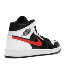 Air Jordan 1 Mid Black Chile Red White - vasre